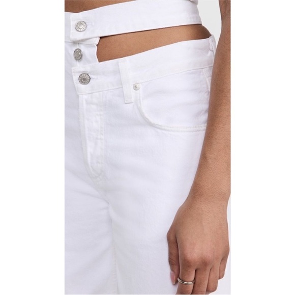 AGOLDE Broken Waistband Jeans in Milkshake - Picture 5 of 16